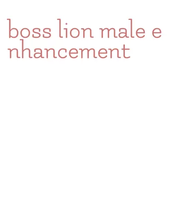 boss lion male enhancement