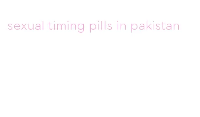 sexual timing pills in pakistan