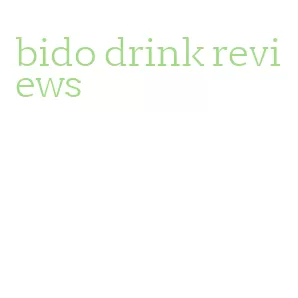 bido drink reviews