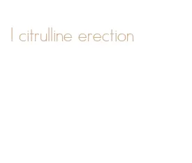 l citrulline erection