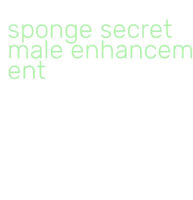 sponge secret male enhancement
