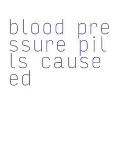 blood pressure pills cause ed